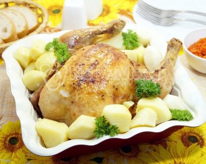Курица запеченная в духовке