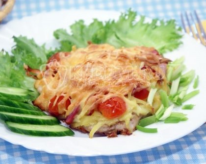 Куриная отбивная с сыром
